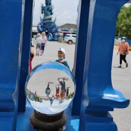 Wat Rong Suea Ten (the Blue Temple) in Chiang Rai